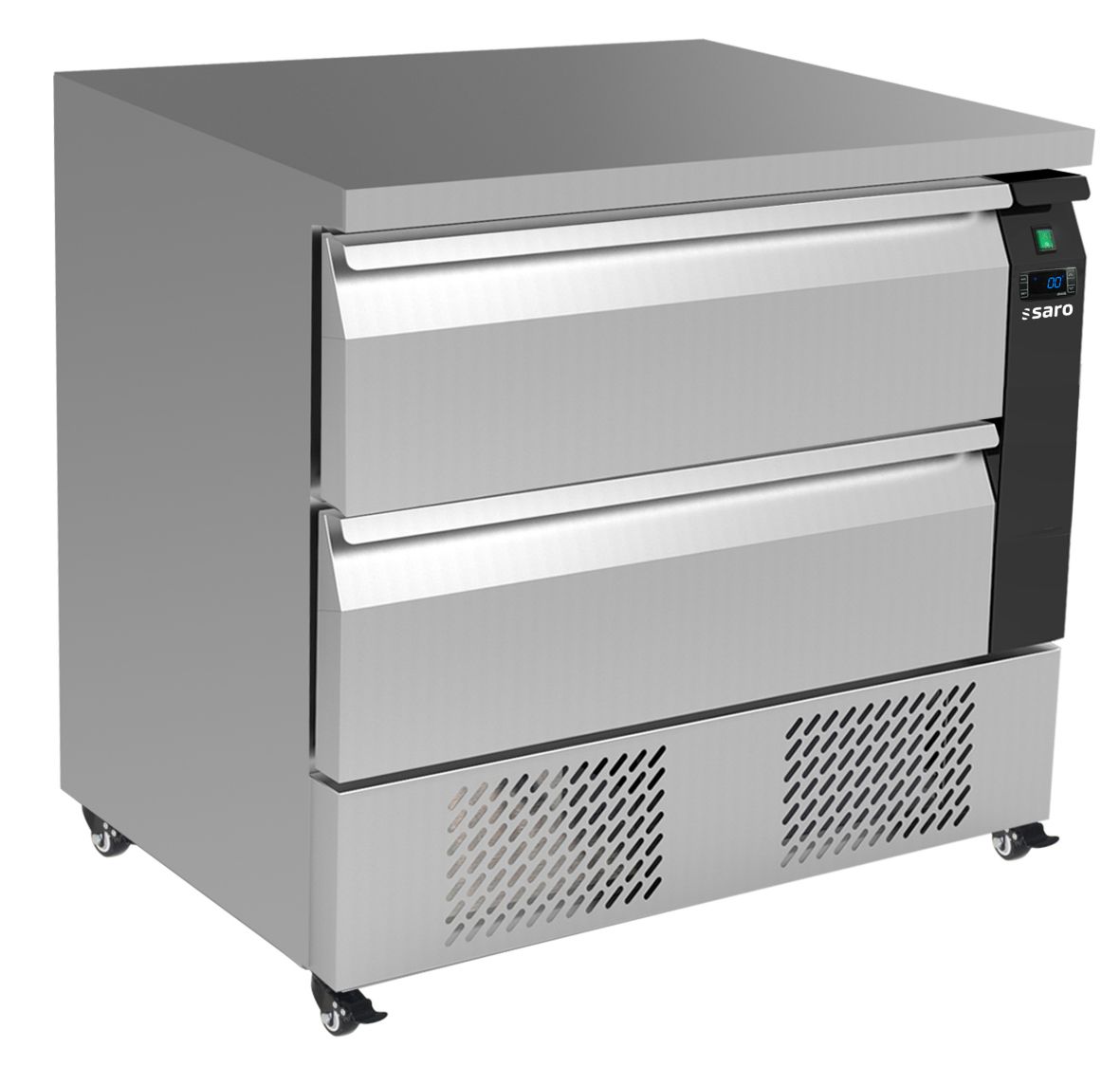 Refrigerated counter with 2 drawers, width 1230mm