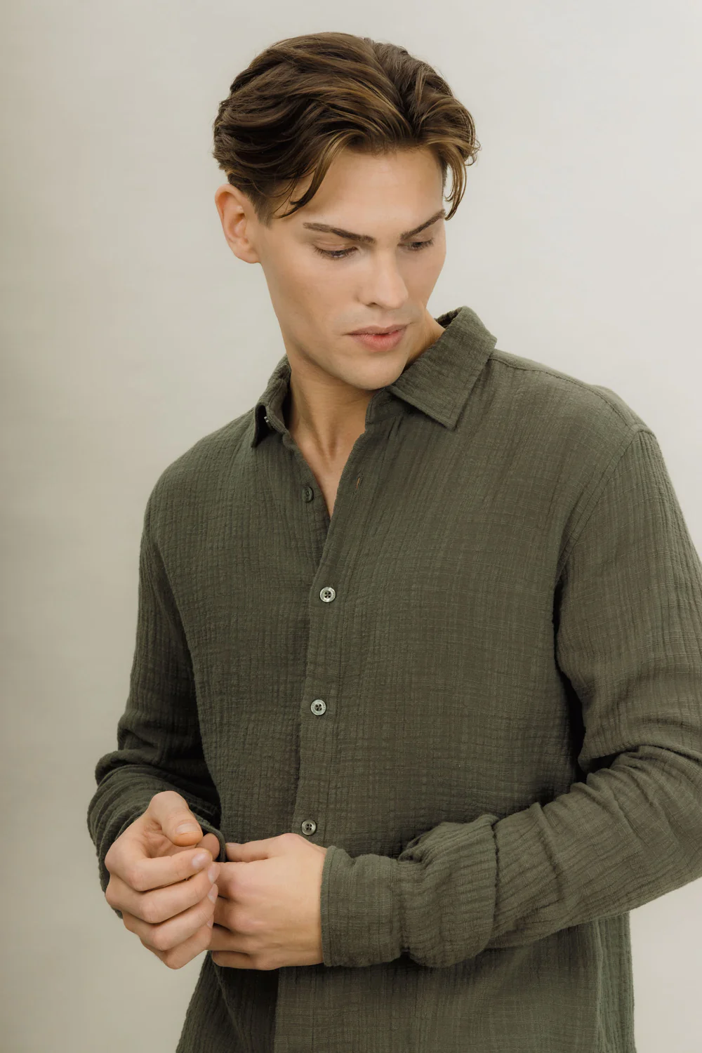 Urban Pioneers - Krystian Shirt - Olive - 3