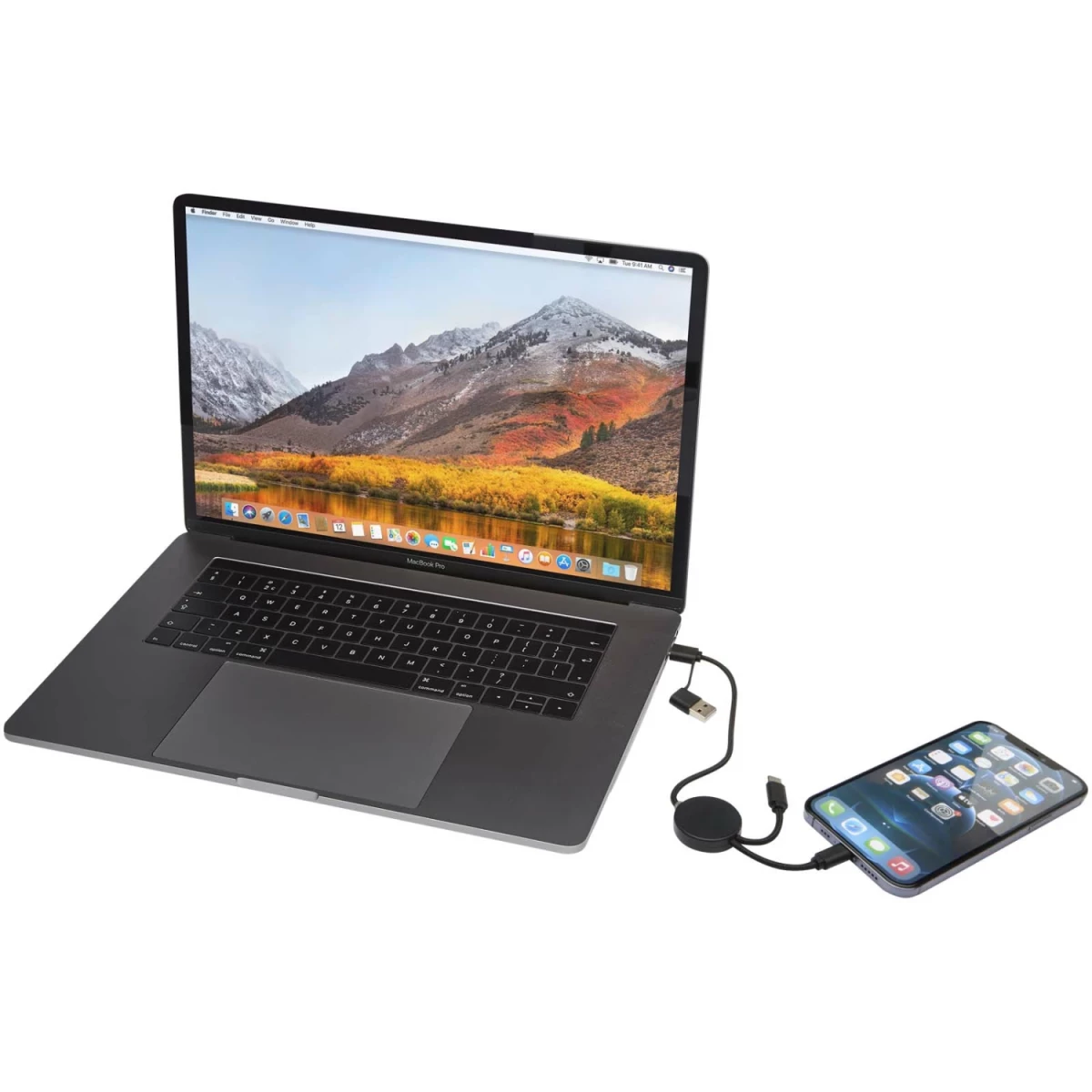 5-i-1 30 cm datasynkroniserings- och 27 W snabbladdningskabel - 3