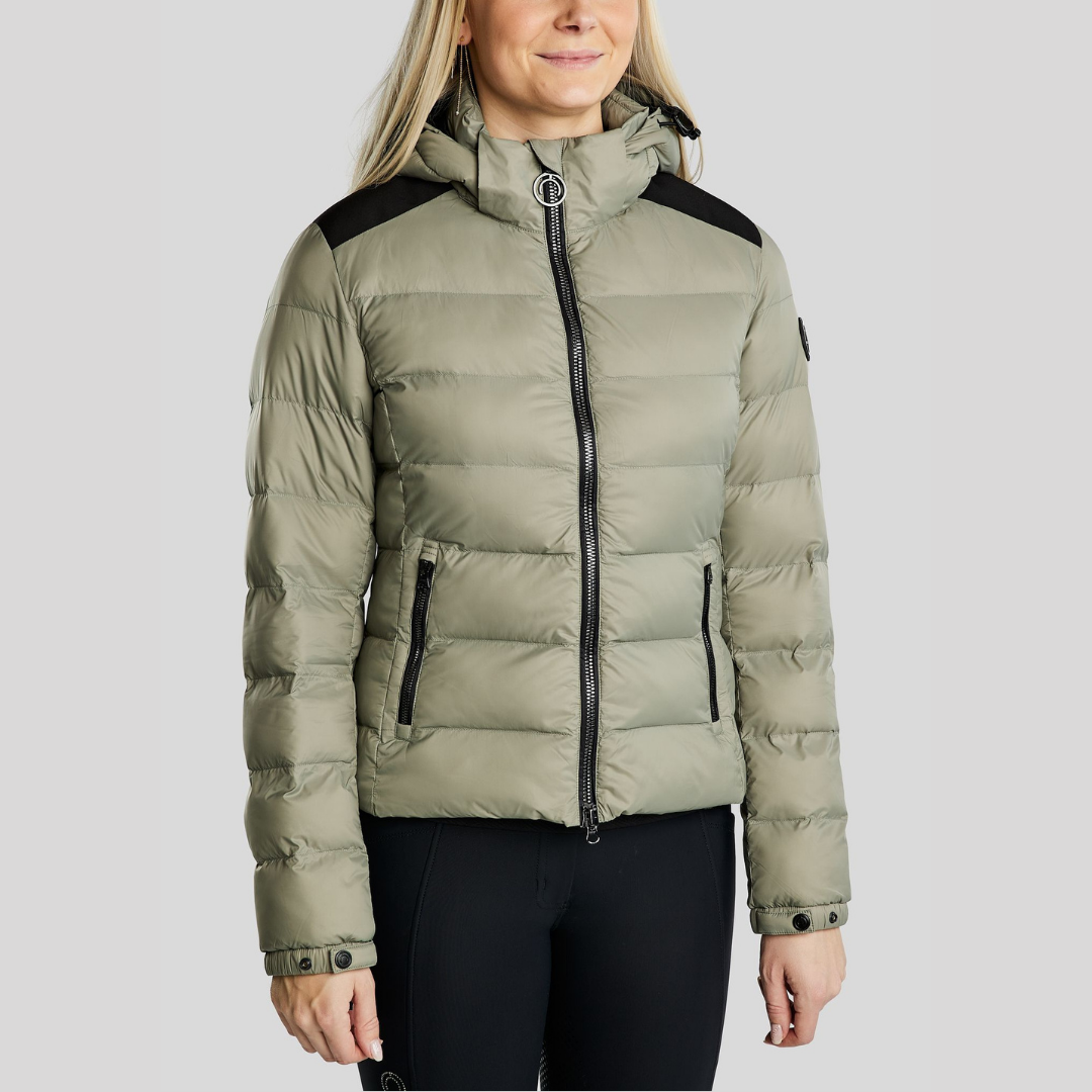 MONTAR MOATHENA REFINED SHORT JACKET - DUSTY GREEN