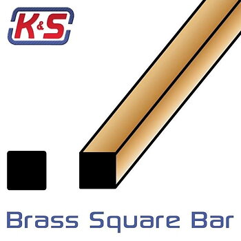 K&S Mässing Fyrkant 305 x 3.12 mm (8)*