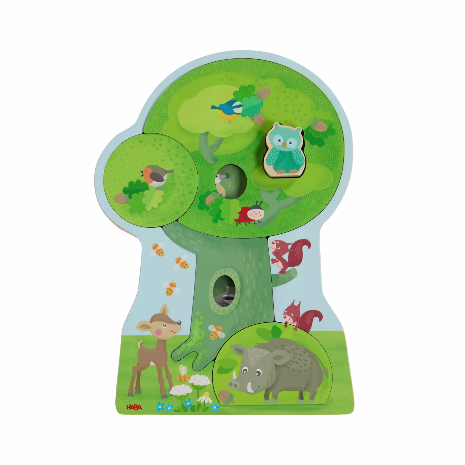 HABA Träpussel Skogsdjur 