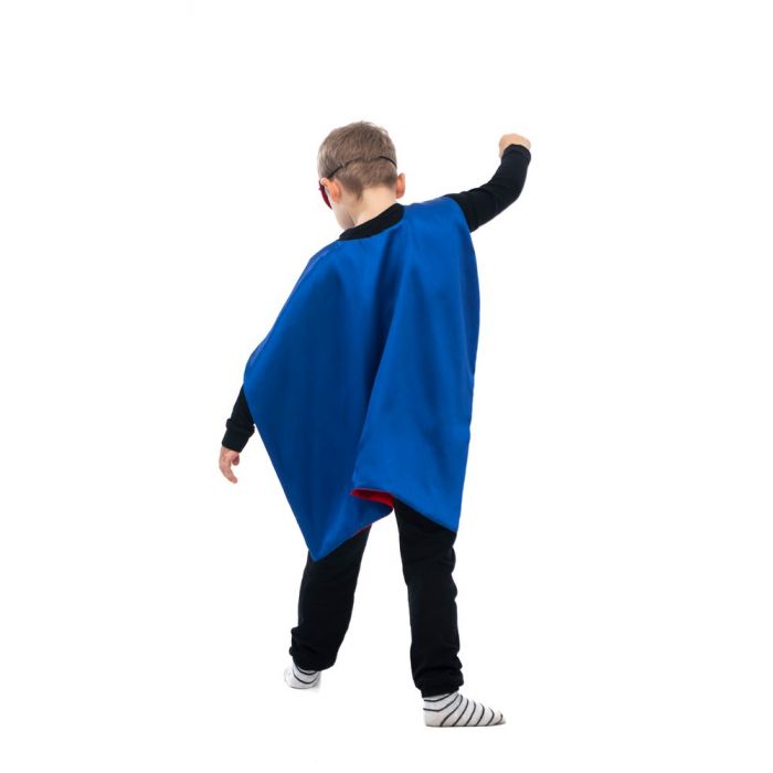 Superhjältedräkt med cape och mask - 6