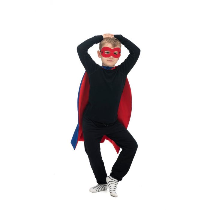 Superhjältedräkt med cape och mask - 5