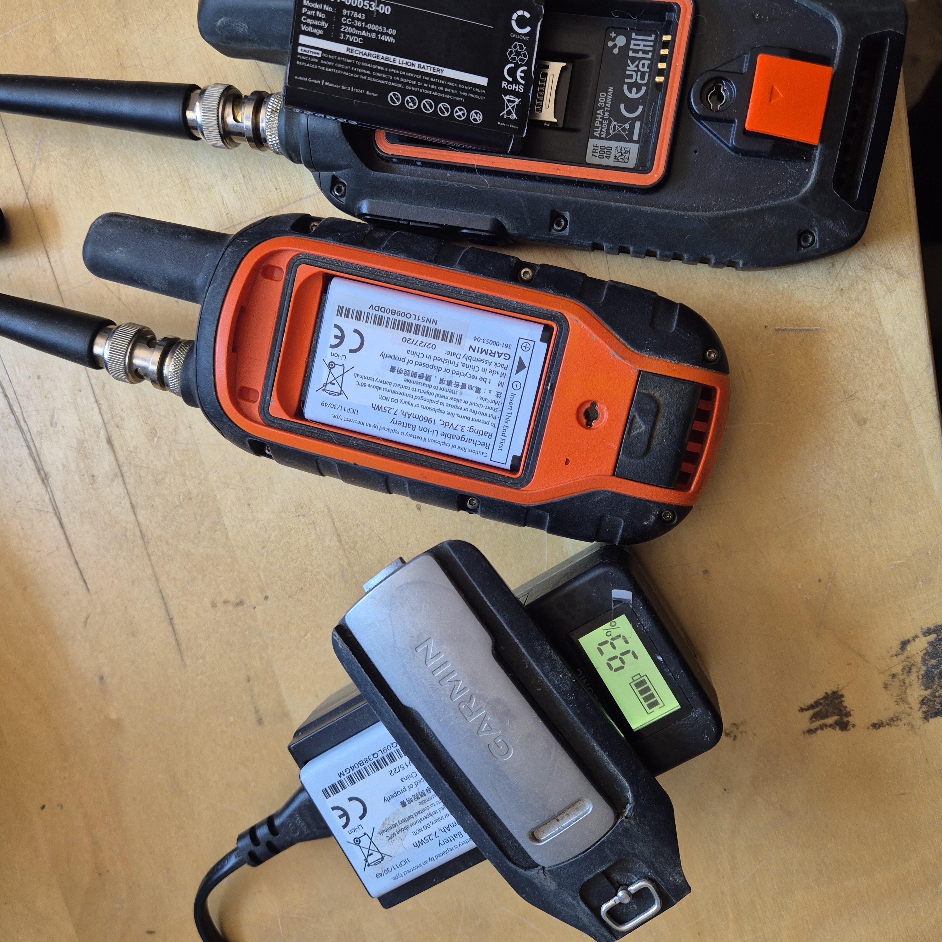 Laddare ink batteri till Garmin ALpha - 2