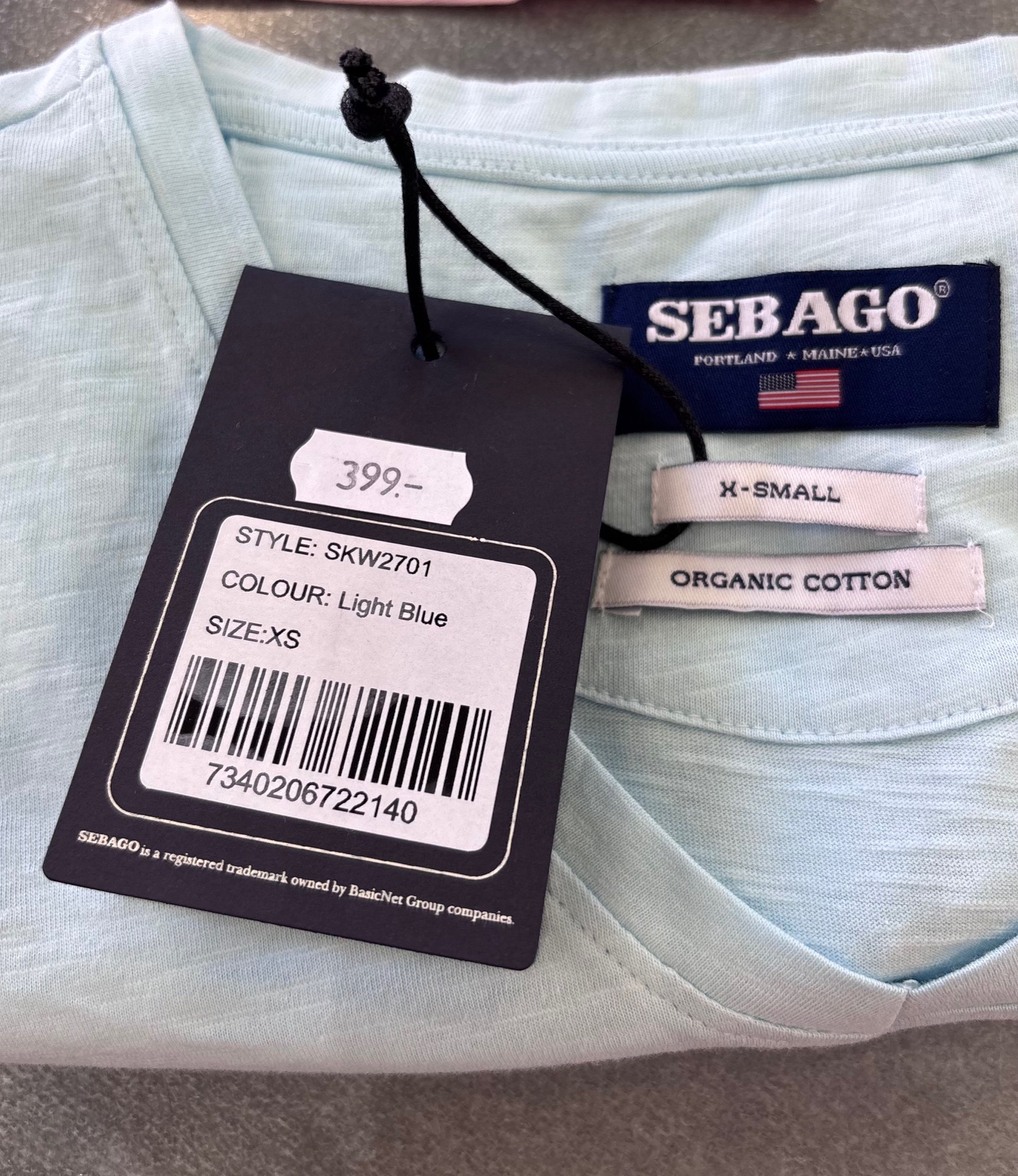 Classic Tee - Light Blue - Sebago - 4