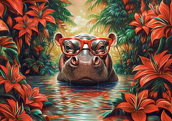 Hippo Relaxation, puslespil med 500 brikker (B-54176)