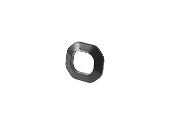 Clean duct 75 - ceiling/wall rosette - black