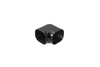 Clean duct 75- Mini elbow horizontal - black