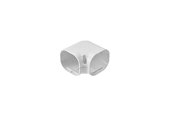 Clean duct 75- Plan vinkel 90° kort - hvid