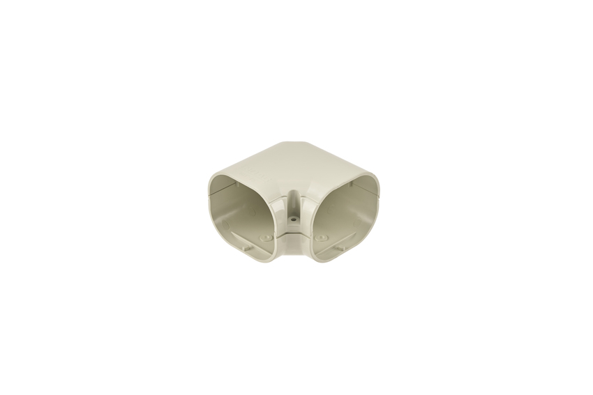Clean duct 75- Plan vinkel 90° kort - elfenben