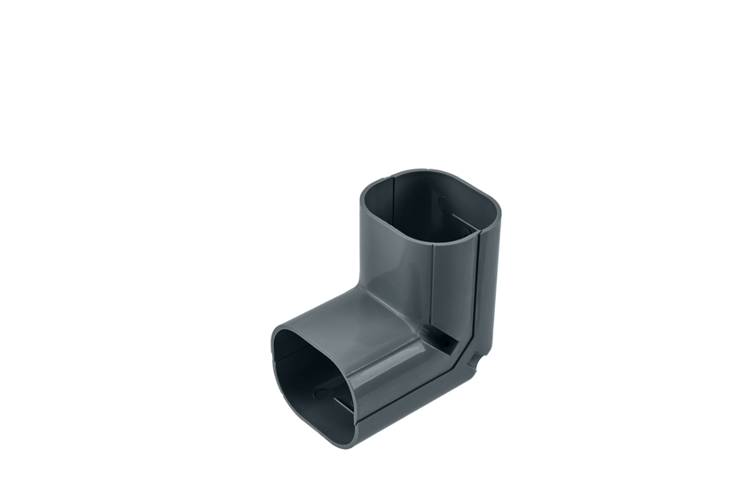 Clean duct 75 - Vertikal vinkel 90° - antracit