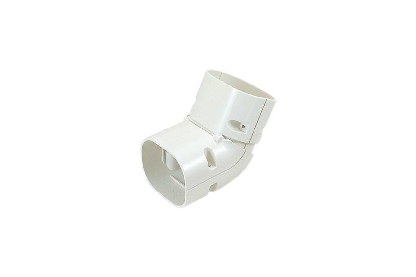 Clean duct 75 - Adjustable vertical bend 45°- 90° - white