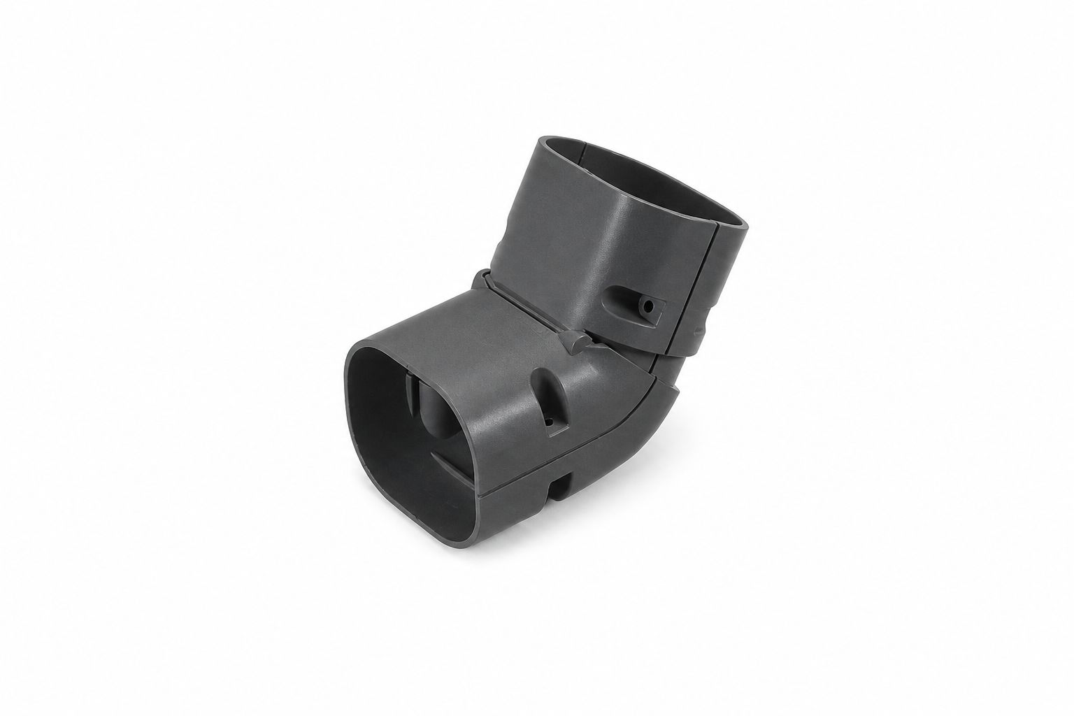 Clean duct 75 - Vertikal justerbar bøjning 45°- 90° - antracit