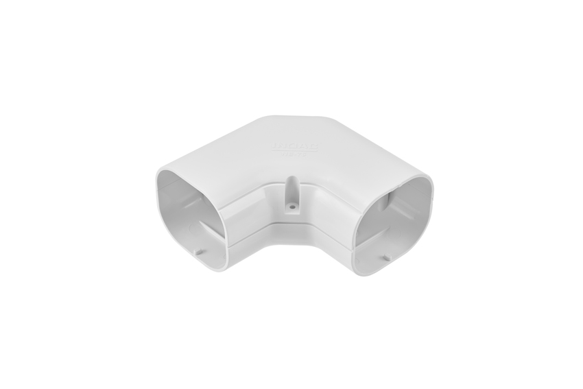 Clean duct 75 - Plan vinkel 90° - hvid