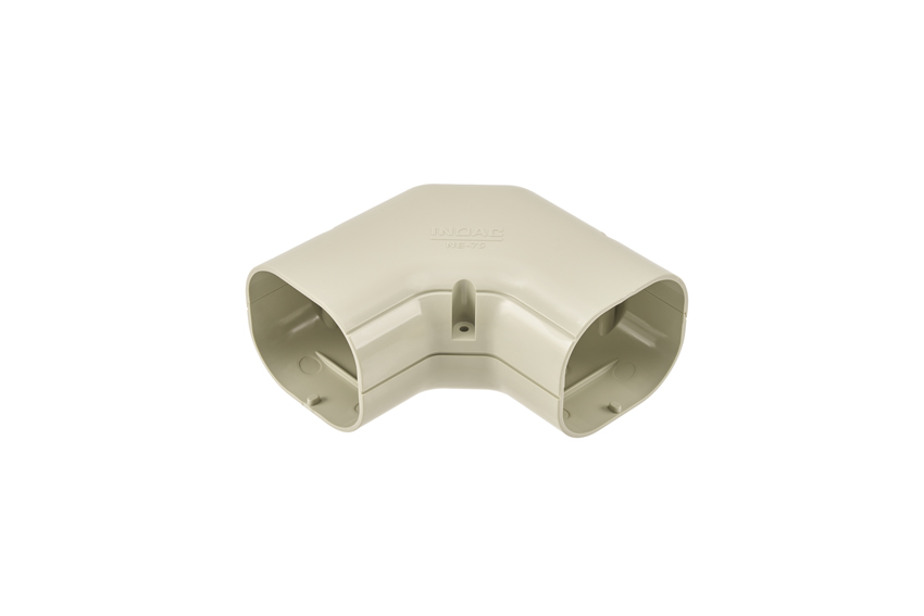 Clean duct 75 - Plan vinkel 90° - elfenben