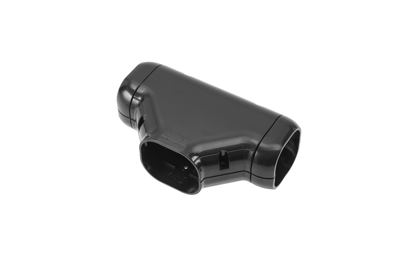 Clean duct 75 - T-junction - black