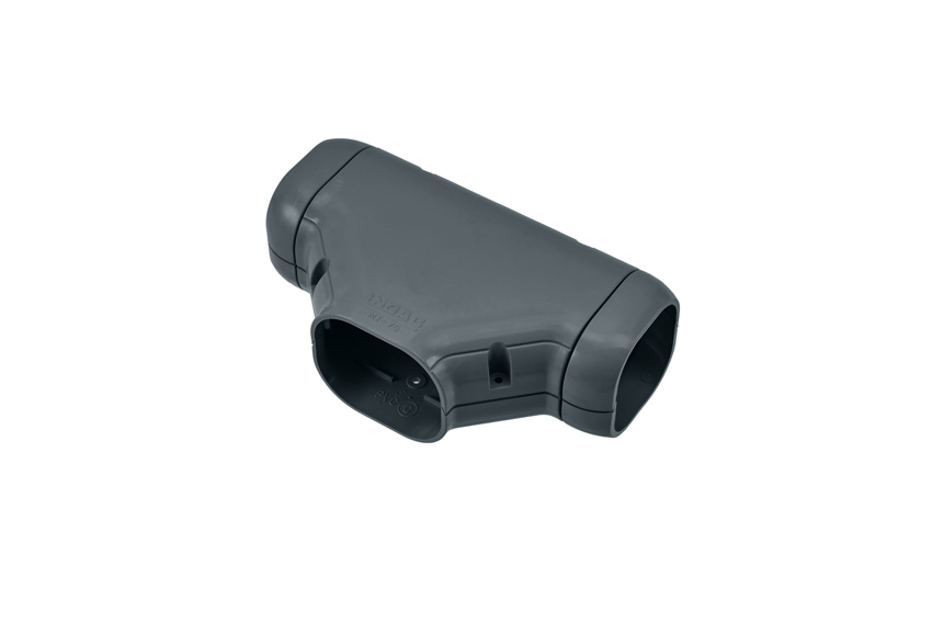 Clean duct 75 - T-stycke - antracit