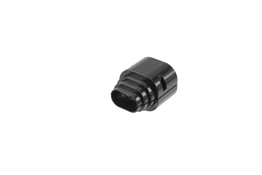 Clean duct 75 - duct end - black