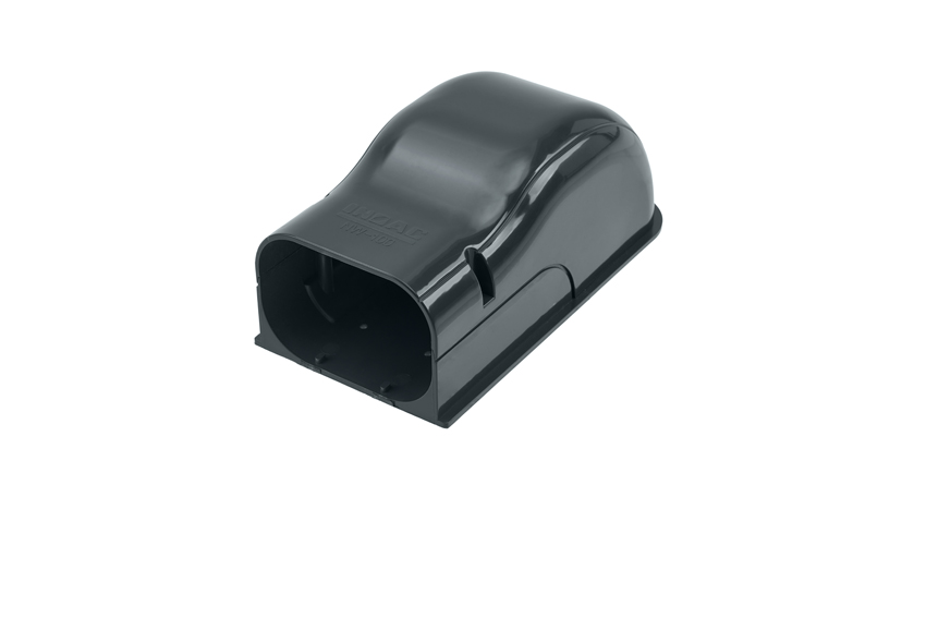 Clean duct 100 - Wall connector - anthracite