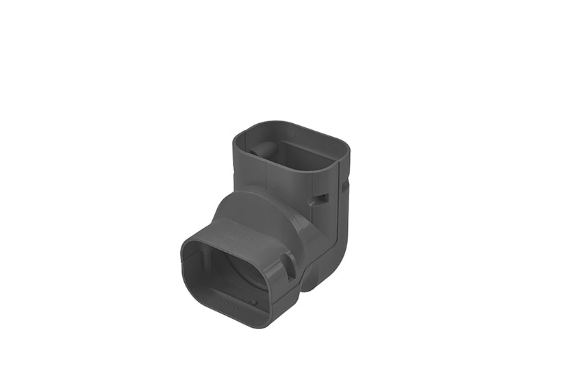Clean duct 100 - Adjustable elbow - anthracite - 2