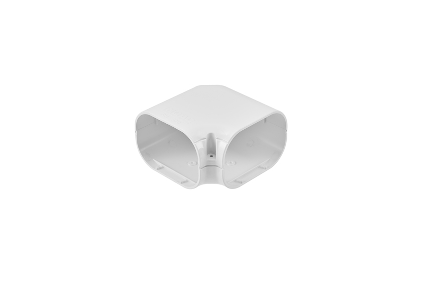 Clean duct 100 - Mini elbow horizontal - white