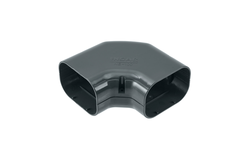 Clean duct 100 - Flat bend 90° - anthracite