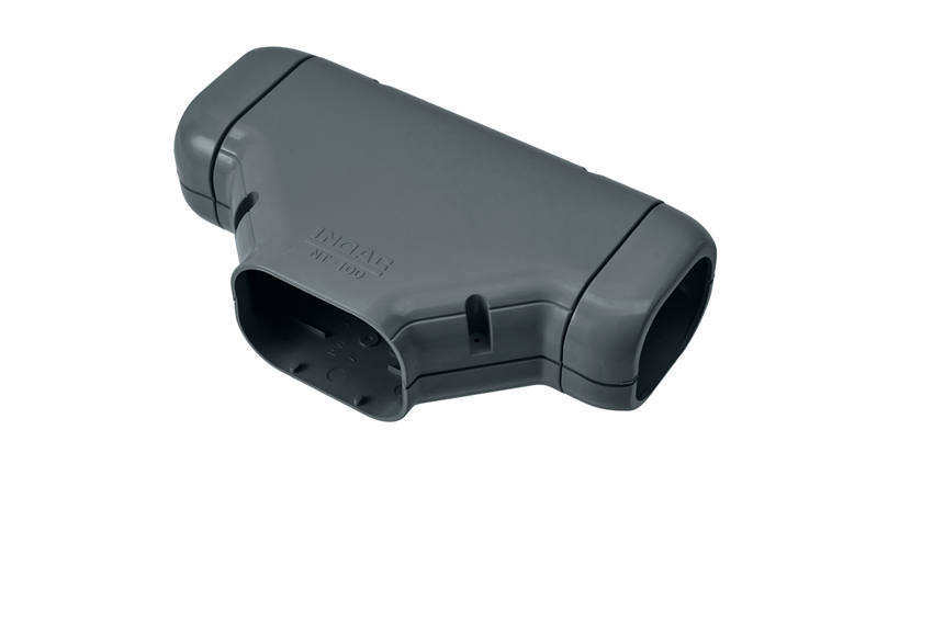 Clean duct 100 - T-stycke - antracit