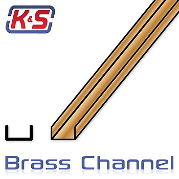 K&S Mässing U-Profil 4.76x305mm (3/16tum) (1)