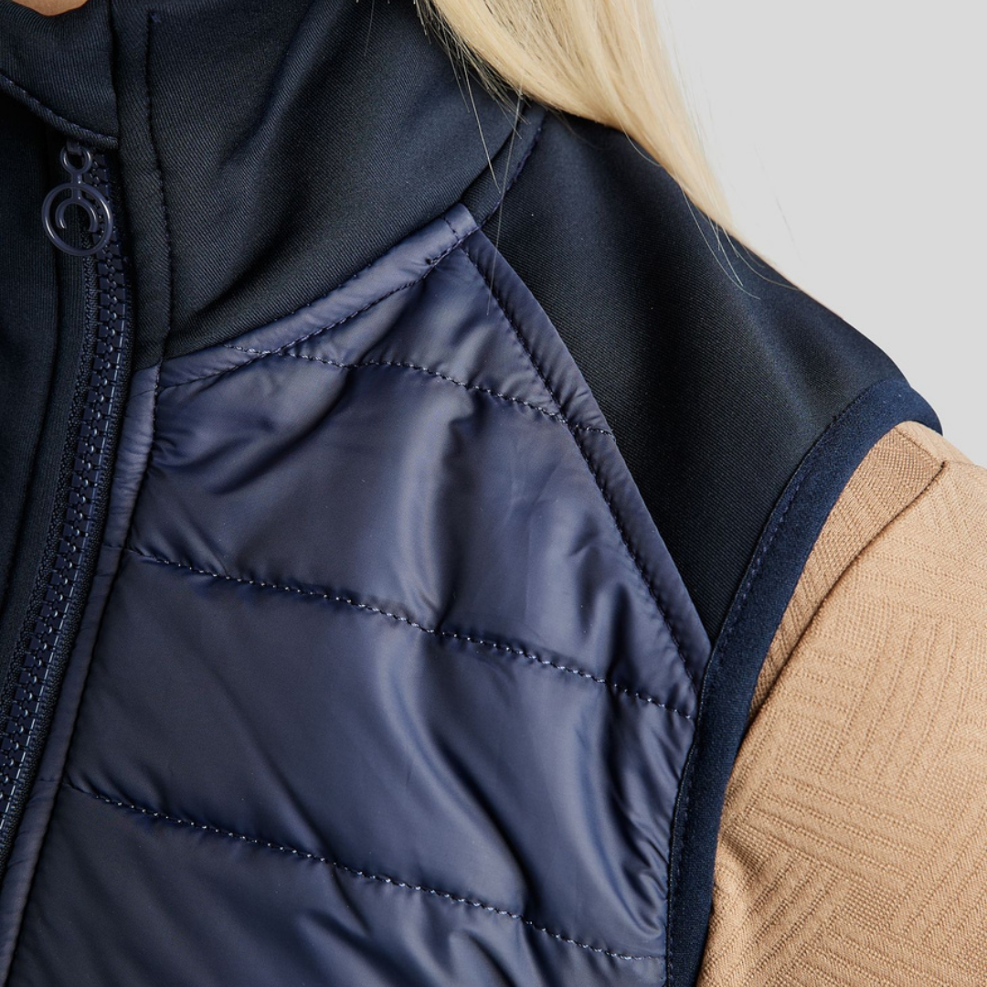 MONTAR EMMA HYBRID BODYWARMER VEST - NAVY - 5