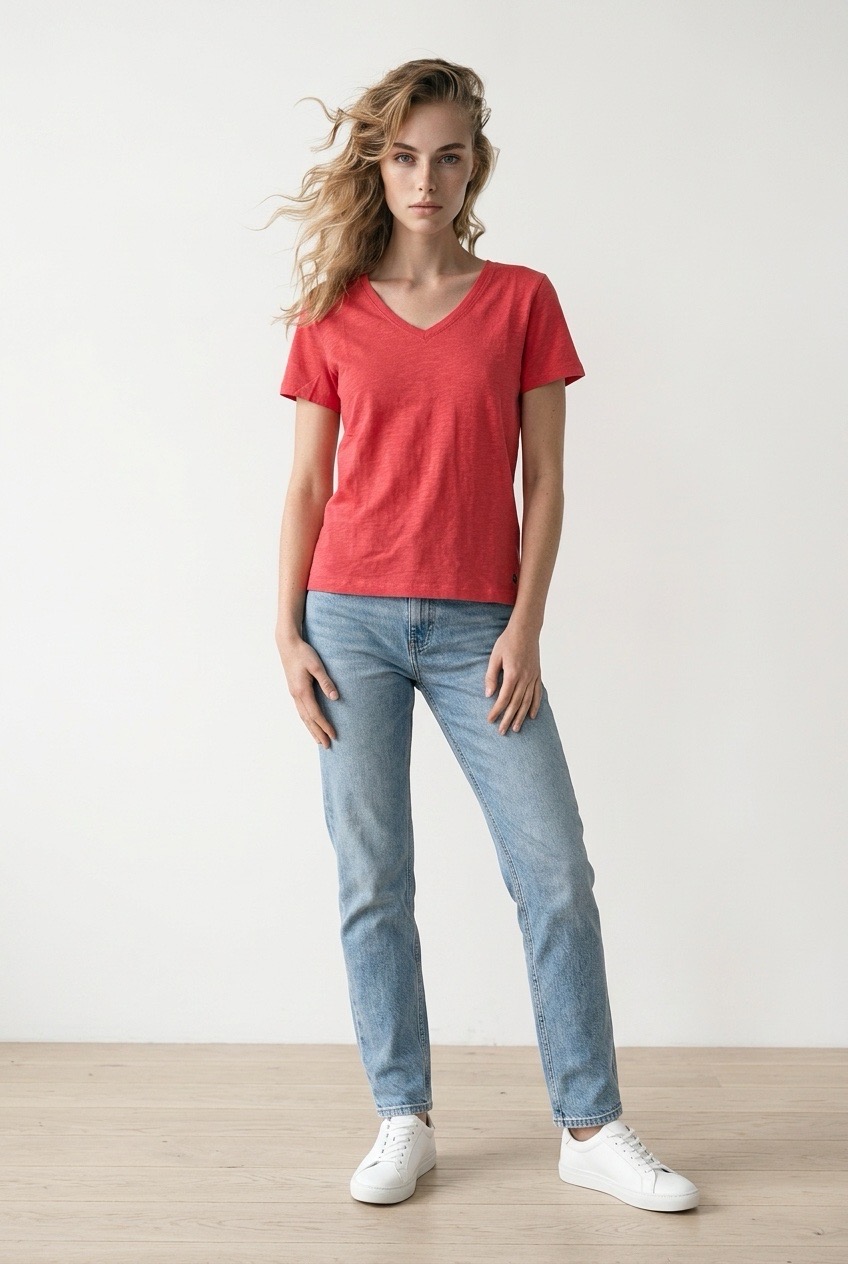 Classic Tee - Raspberry Red - Sebago