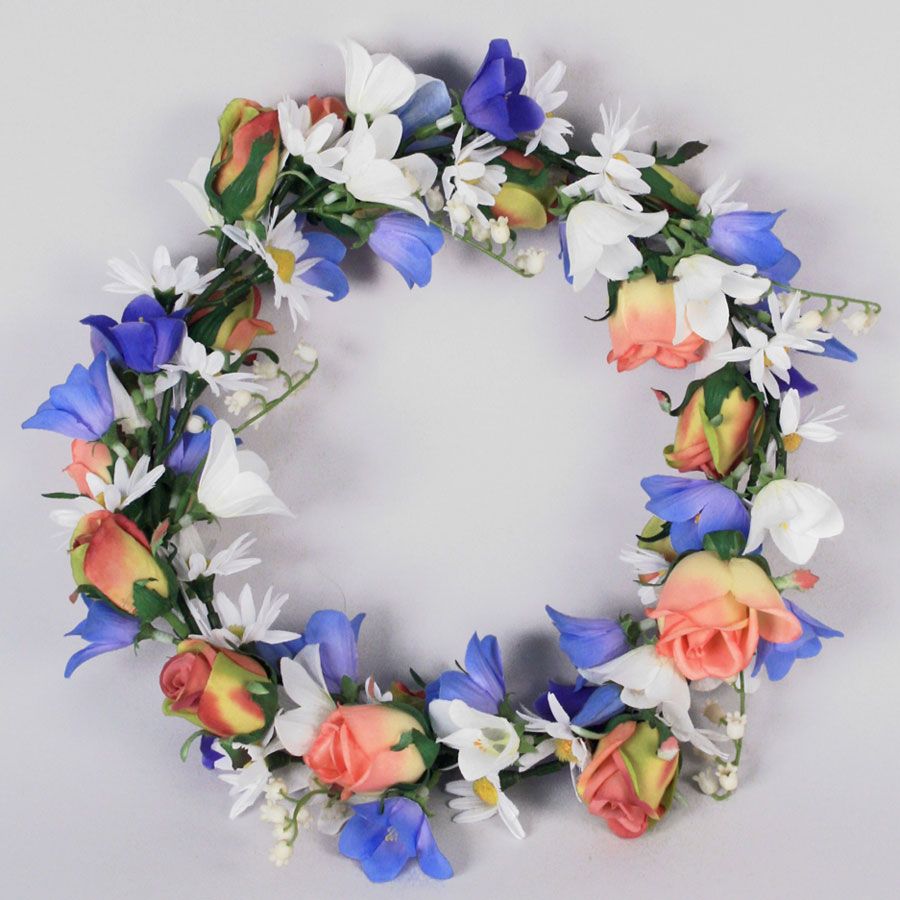 Adjustable Midsummer Wreath with Flowers (25 cm) - 2