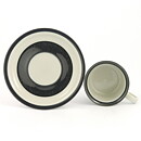 Anja Juurikkala (Riikka 1973) Coffee Cup with Black/Brown Decor 11 cm   [Sample Images]
