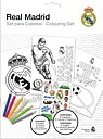 Real Madrid Målarbok Klistermärke Kritor