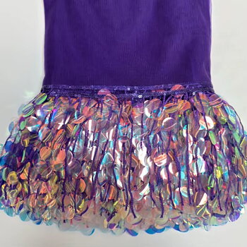 FRANS MED RUNDA PALJETTER - purple