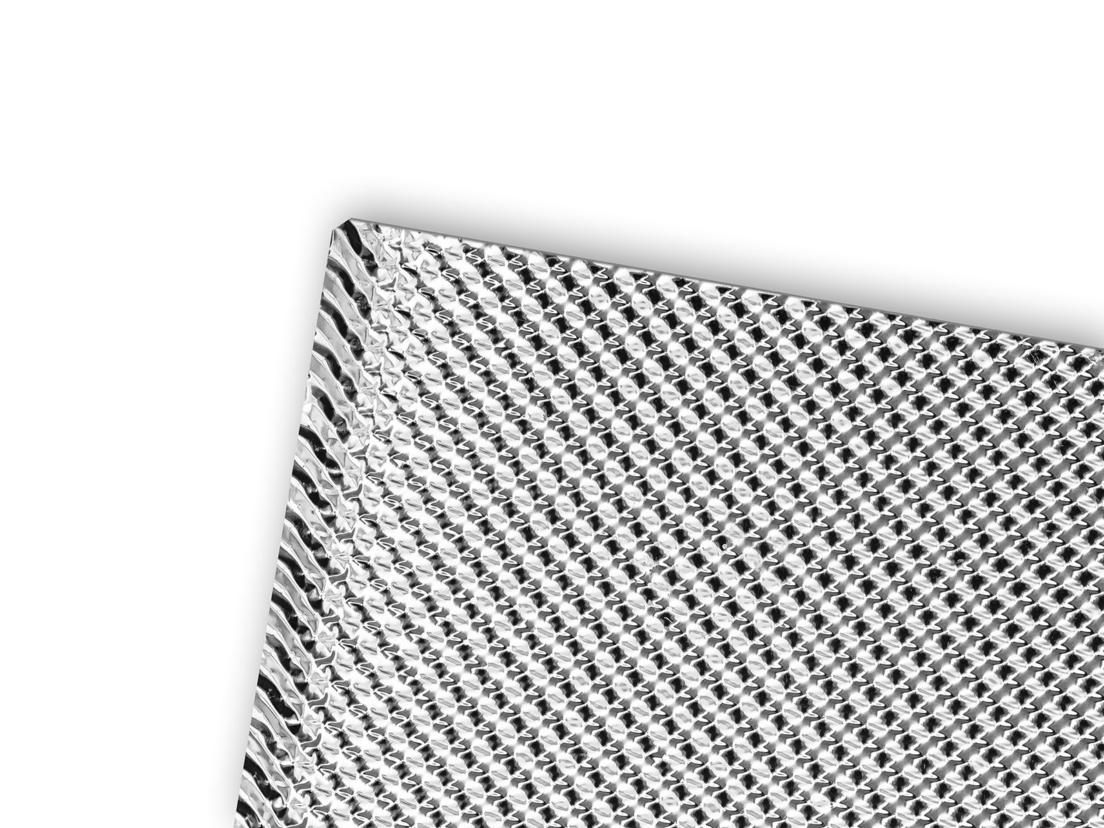 Stainless steel embossed heat shield / korrugerad Plåt 50x60cm - 3