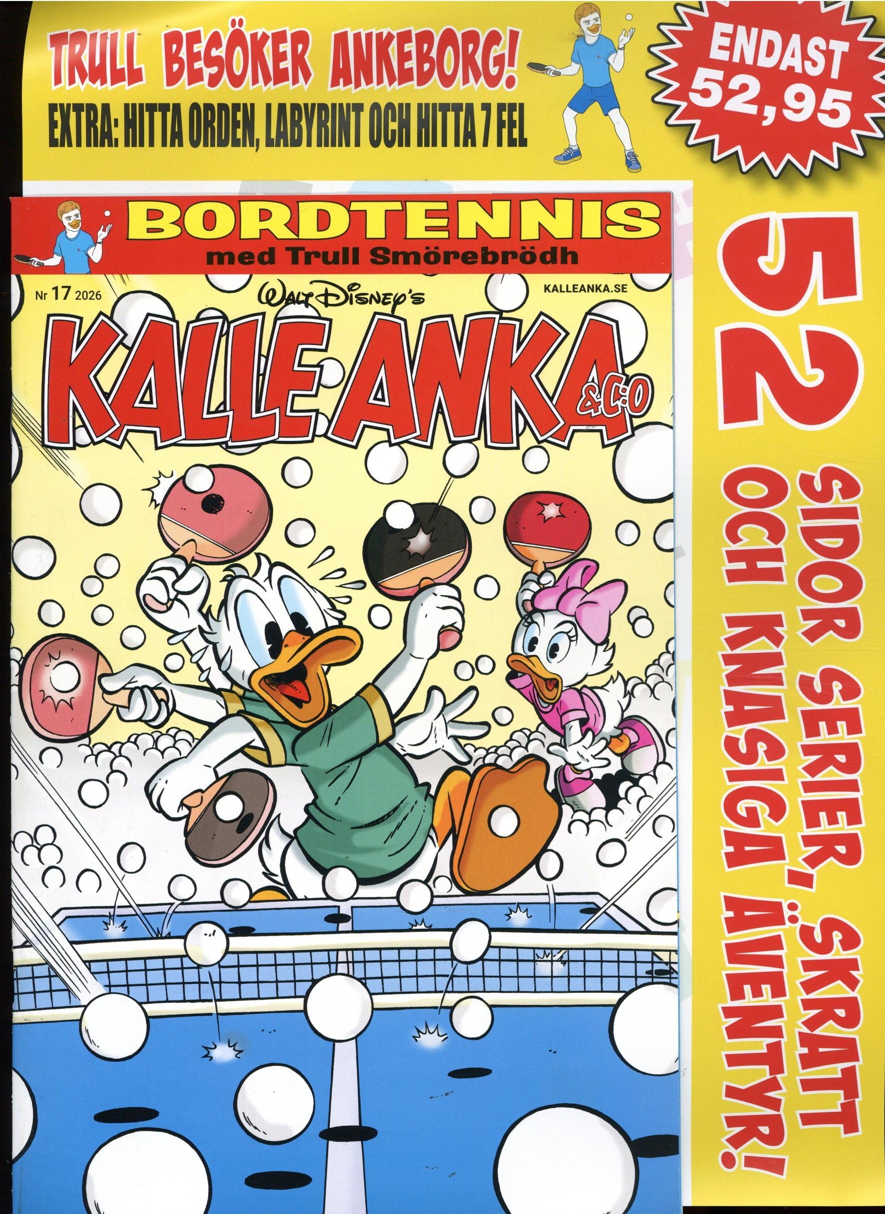 Kalle Anka & CO nr 17, Bordtennis med Trull Smörebrödh