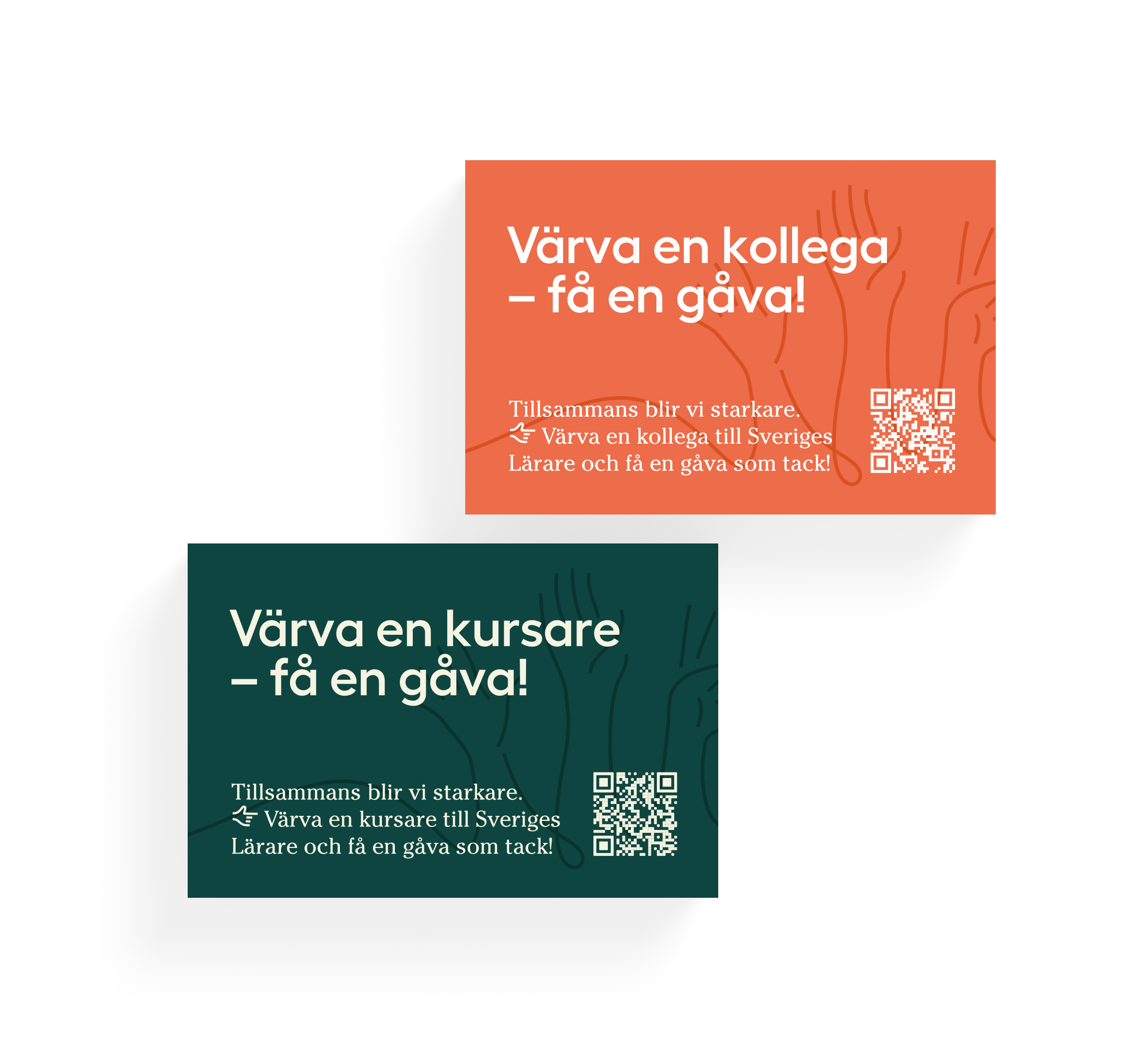 Värva en kollega/kursare – få en gåva! – visitkort
