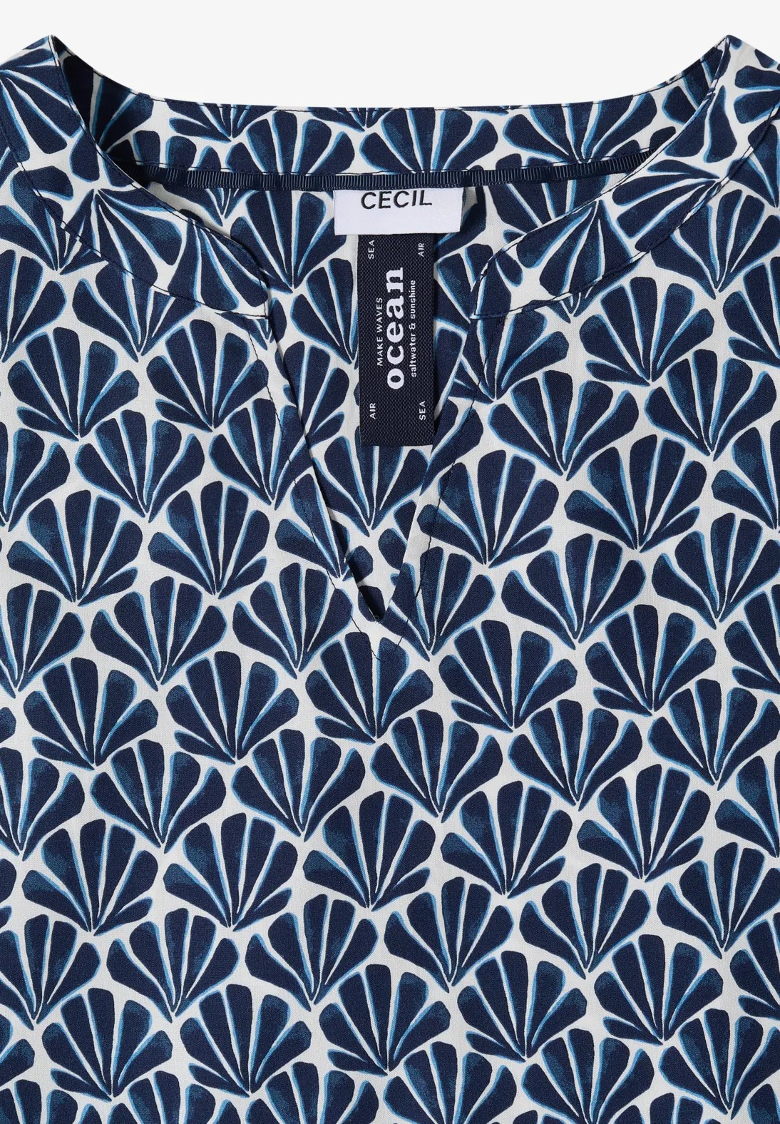 AOP Blouse - Universal Blue - Cecil - 7