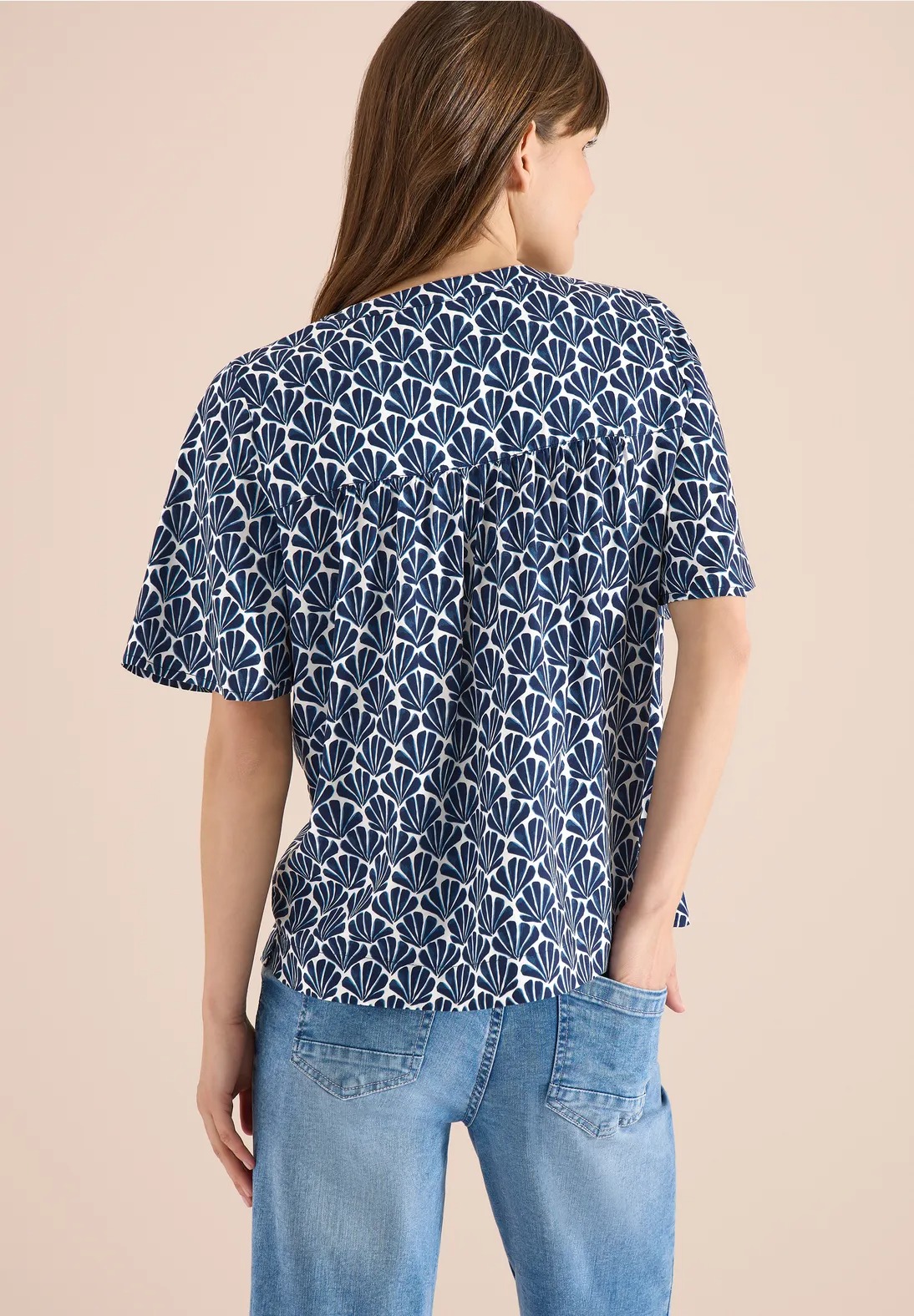 AOP Blouse - Universal Blue - Cecil