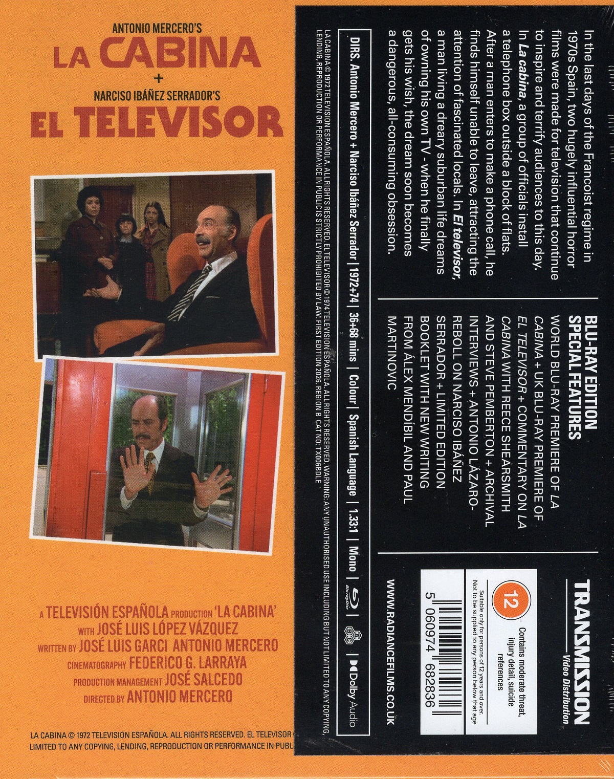 Two Boxes: Televised Terror in Franco's Spain (Limited Edition) (ej svensk text) (Blu-ray) - 2