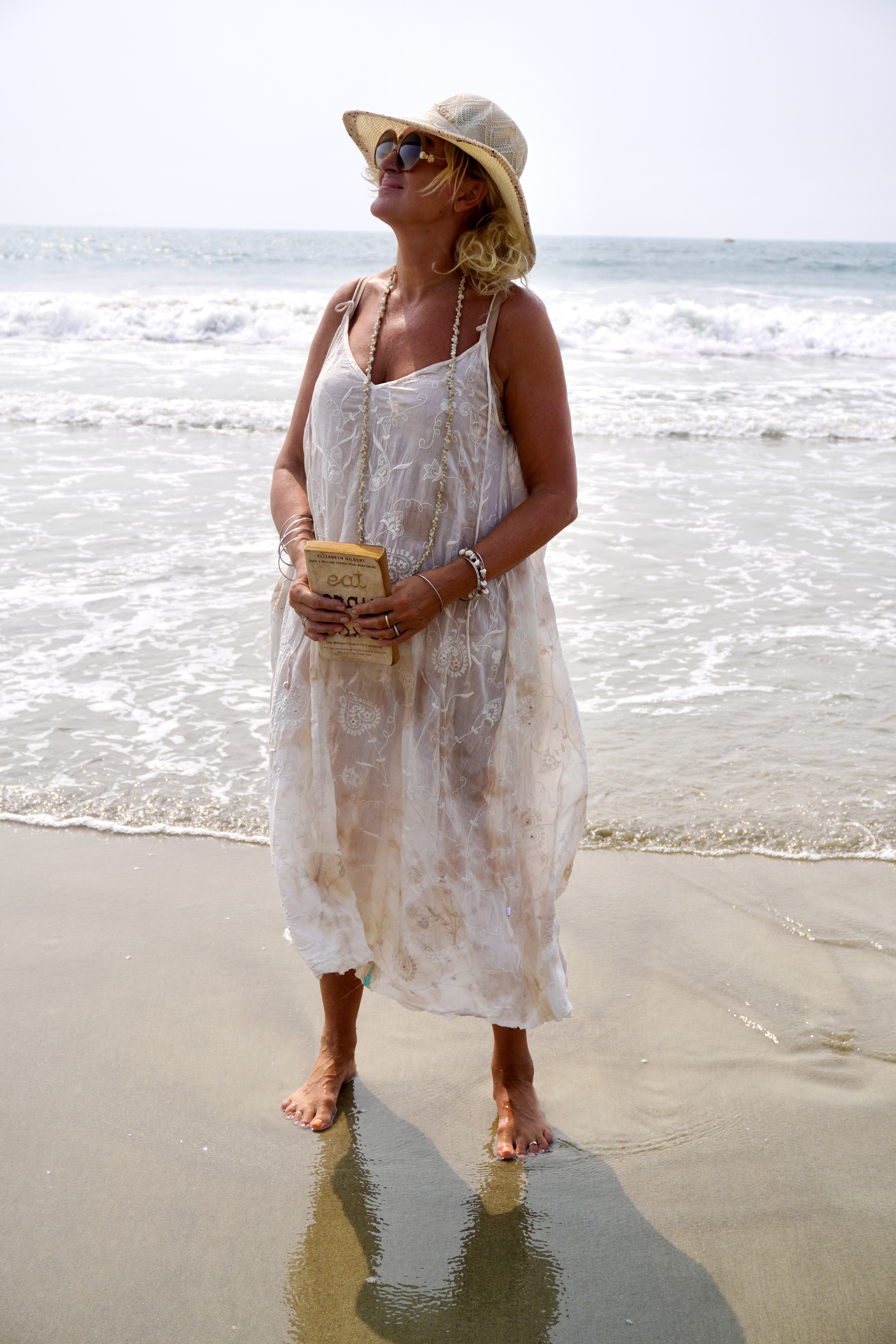 ANITA SUNNIE  COTTON BATIK  DRESS MALIBU LATTE  - 4
