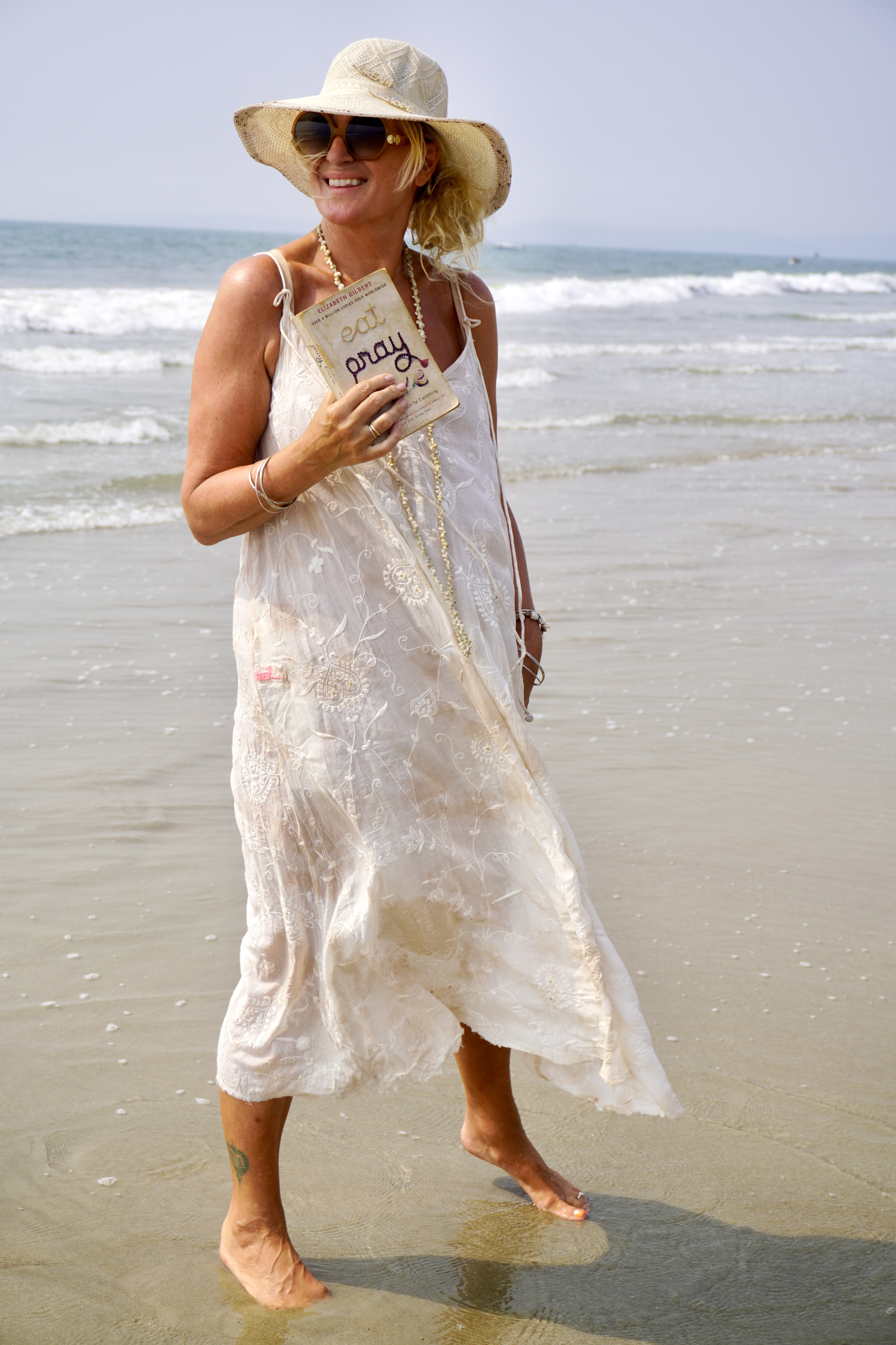 ANITA SUNNIE  COTTON BATIK  DRESS MALIBU LATTE  - 3