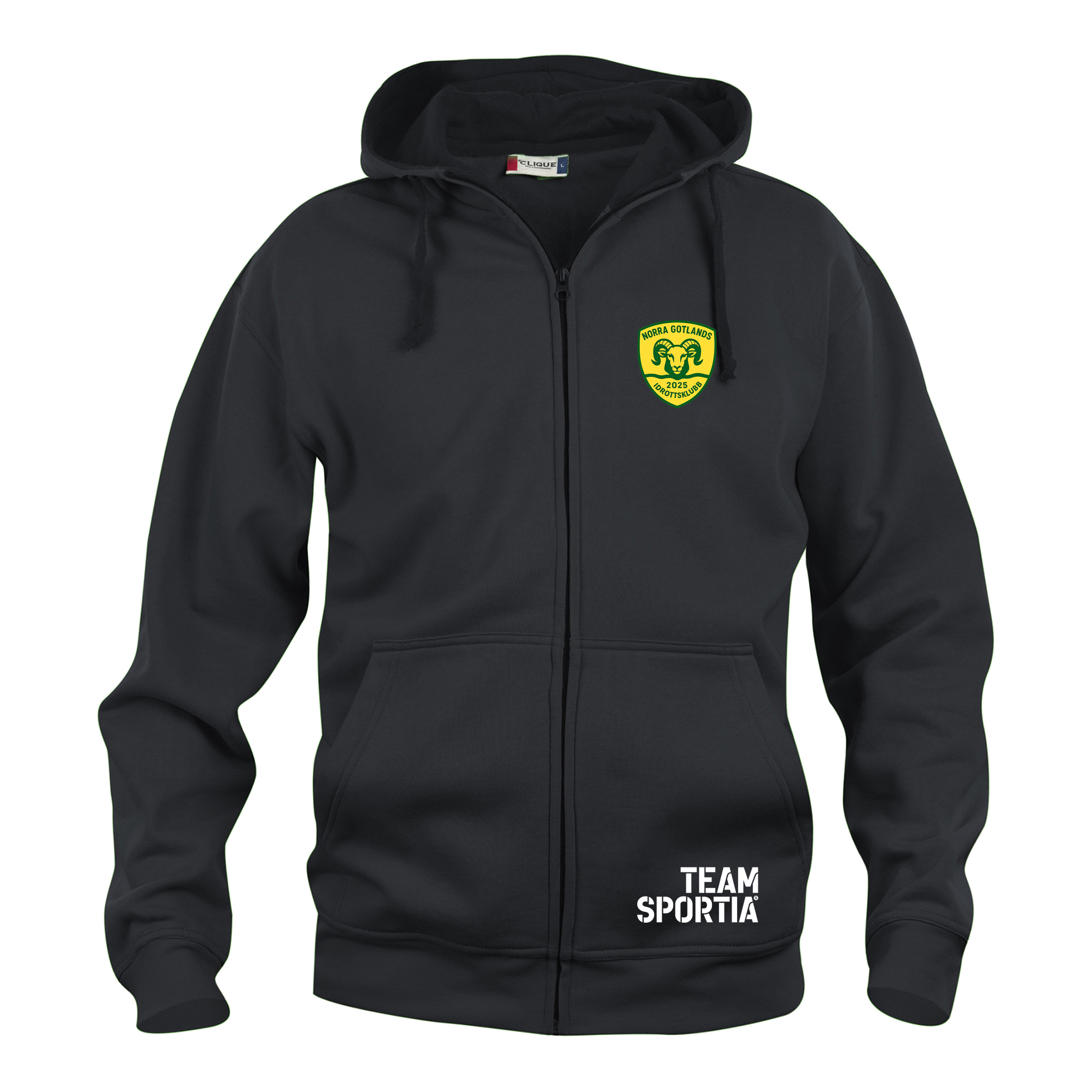 Clique Basic Hoody Full Zip  Sr ( Norra Gotland Idrottsklubb )