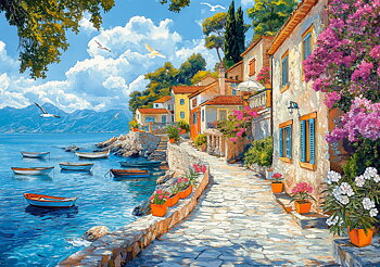 Mediterranean Walk, puslespil med 500 brikker (B-54220)