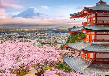 Spring in Japan, puslespil med 500 brikker (B-54282)