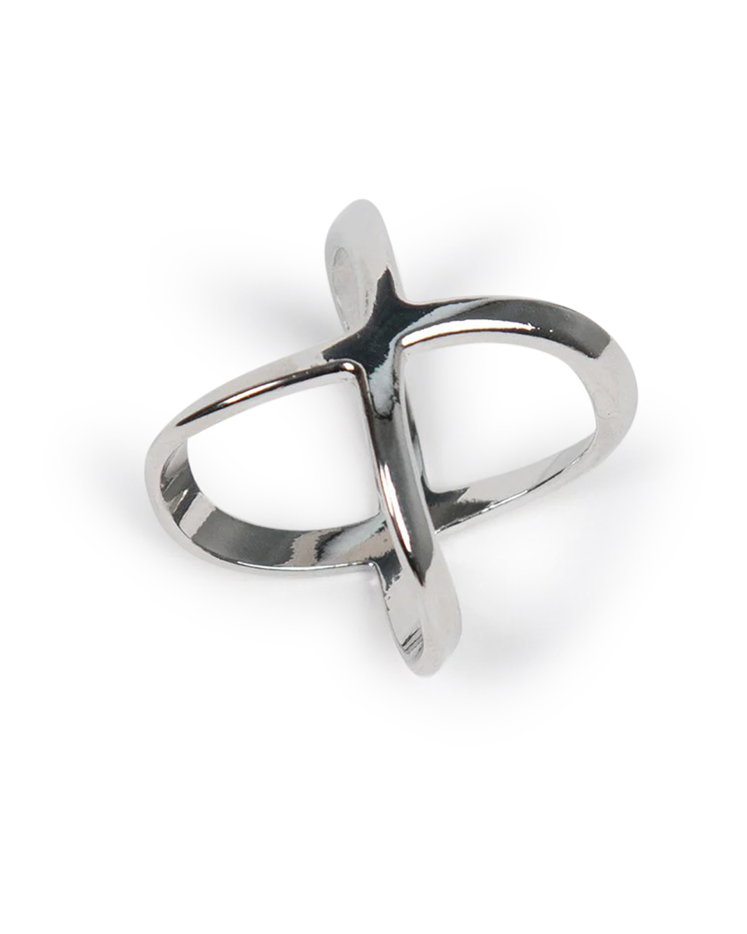 Sjalring stor X silver