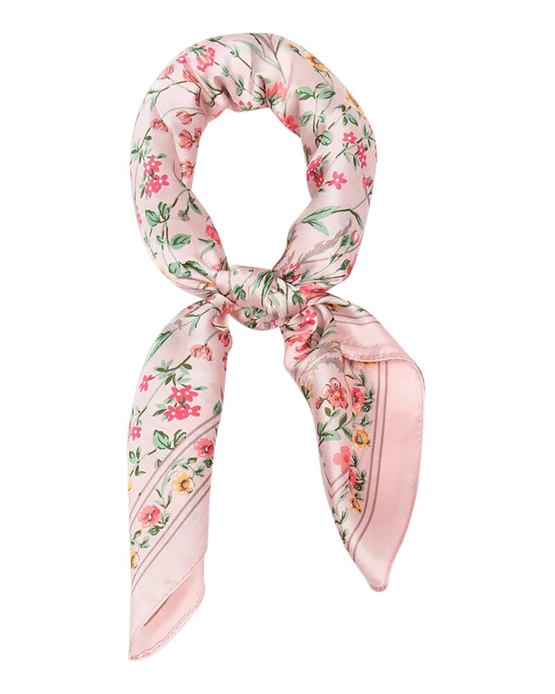 Scarf ljusrosa rosa småblommor