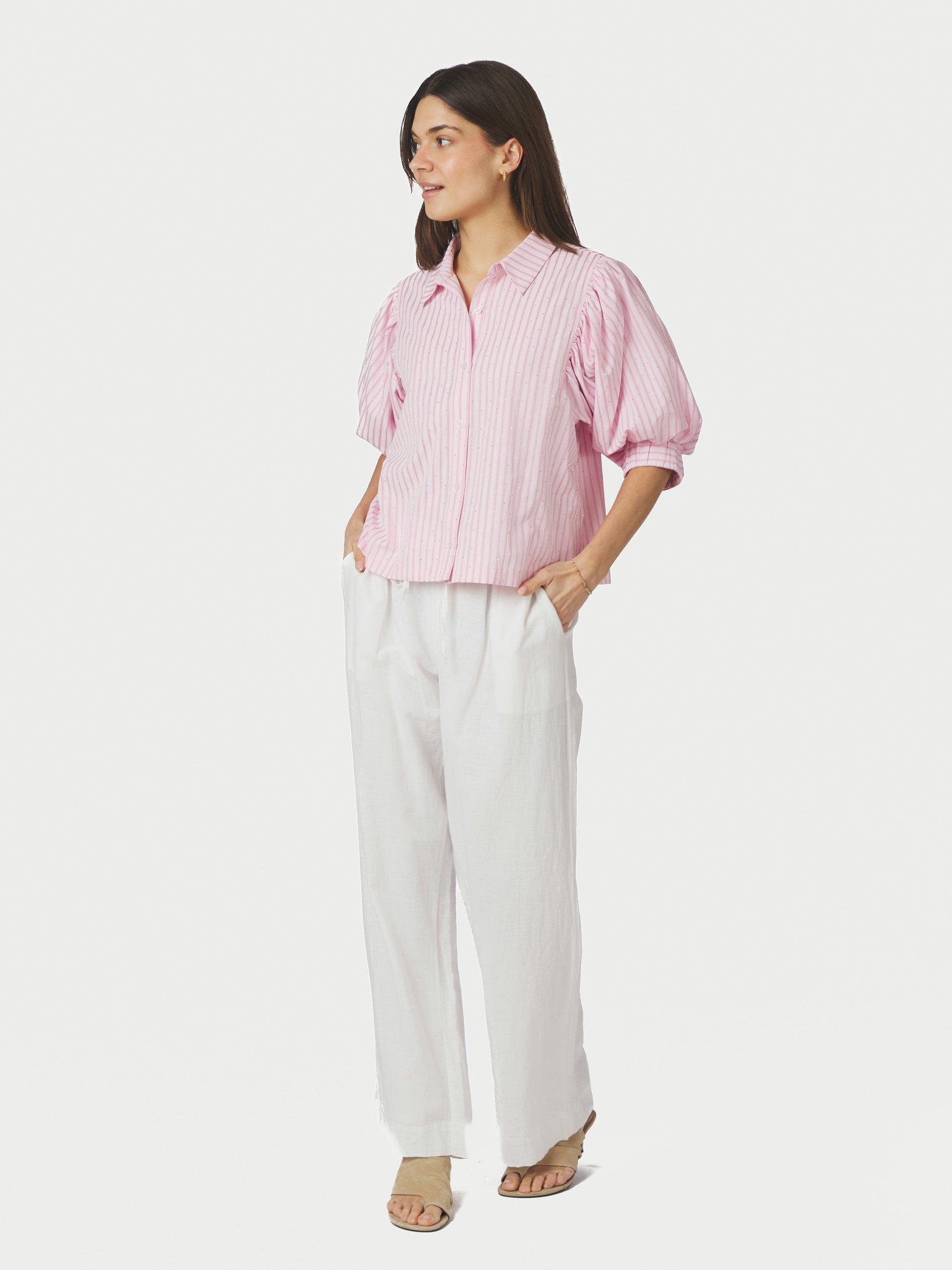 Etta Soft Stripe Stone Shirt Light pink - 5