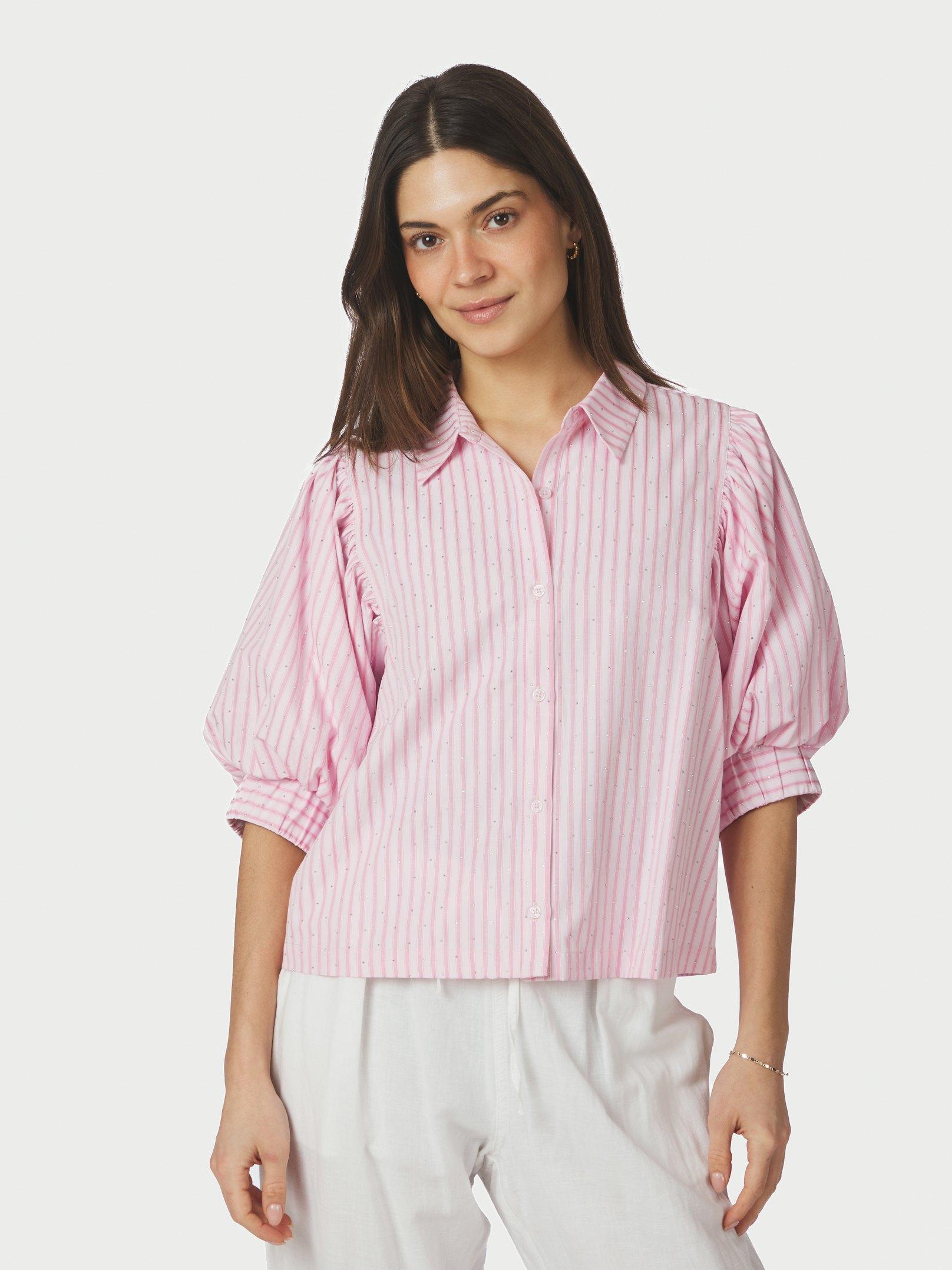 Etta Soft Stripe Stone Shirt Light pink - 3